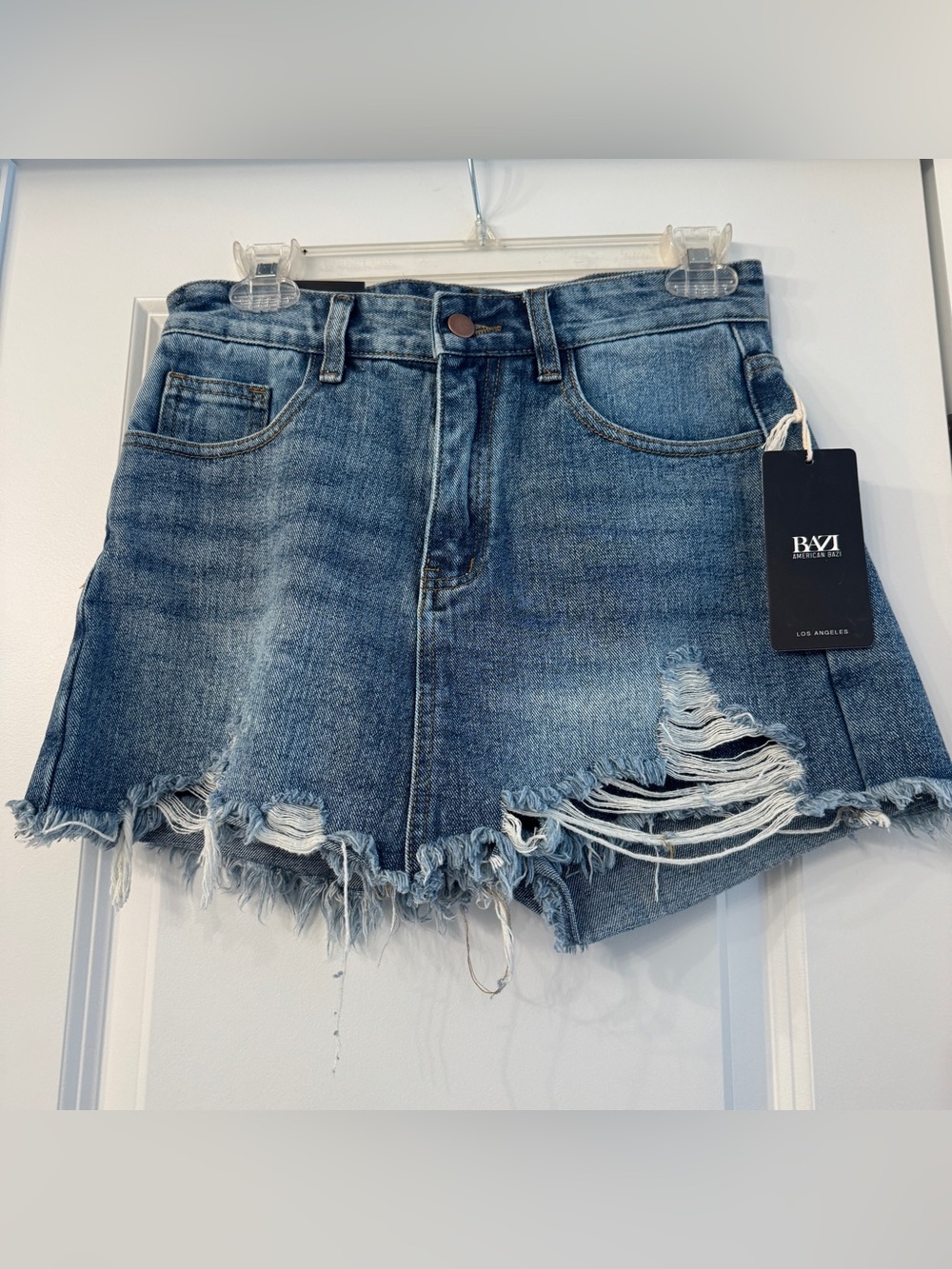 NWT American Bazi Distressed Denim Skort (Shorts / Skirt)